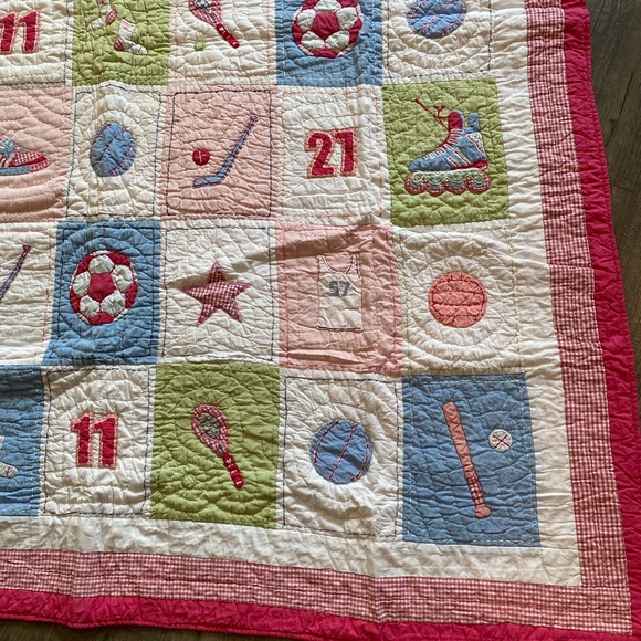 New! Pottery Barn Kids “Sporty” Twin Quilt - Picture 5 of 10
